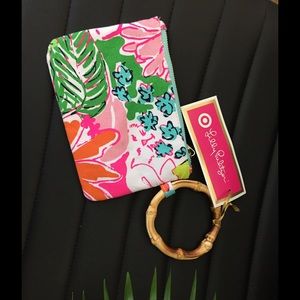 Lilly Pulitzer for Target floral Wristlet New!
