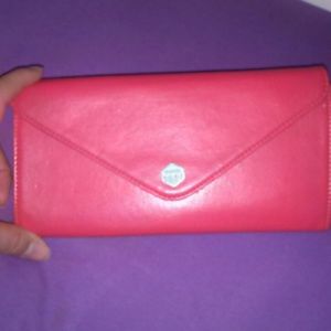 pink color wallet