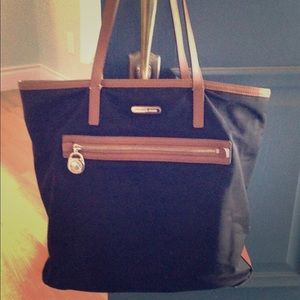Michael Kors Kempton Nylon Large Tote Bag Black