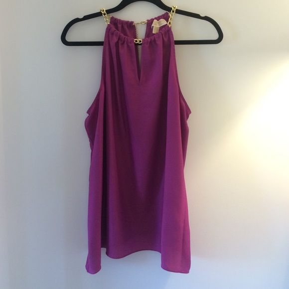 Hold Michael kors New embellished purple blouse