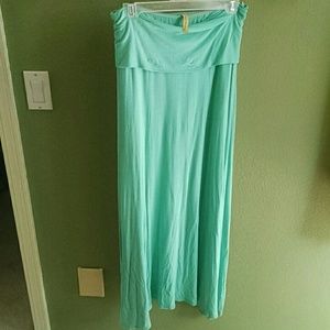 Long turquoise skirt/dress