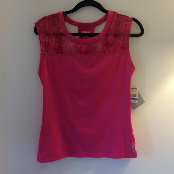 Reebok pink workout top