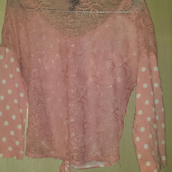 Pink Pokadot Top - Picture 2 of 3