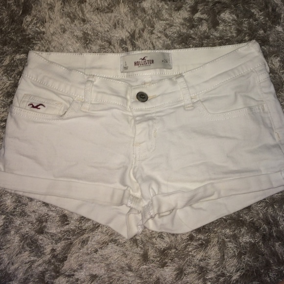 Hollister white shorts