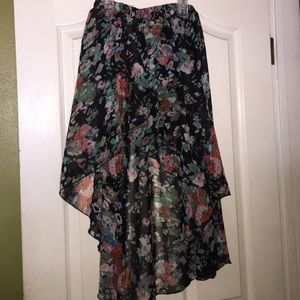 Material girl flowery skirt