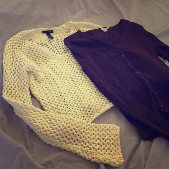 Crochet Sweater and Cardi Set