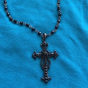 Guess necklace with cross