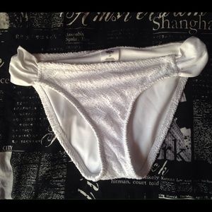 NEW white crochet bikini bottoms
