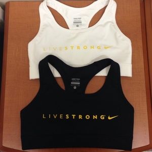 NIKE PRO livestrong sports bras size Small