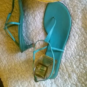 Ralph Lauren sandals with kitten heel