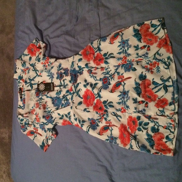 White floral dress