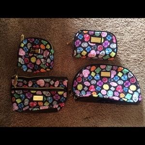 Betsy Johnson Jem jewel cosmetic/travel single bag