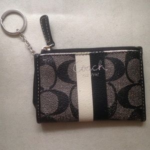 coach mini wallet keychain