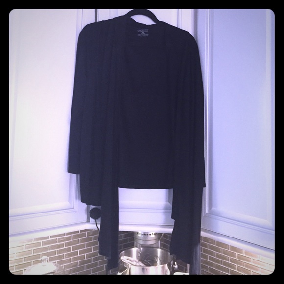 Lane Bryan High low black cover-up.