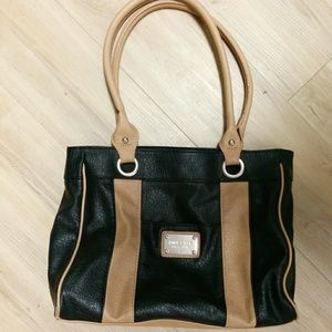 Nine West black/camel handbag