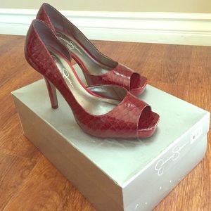 Jessica Simpson Scarlet Liberty Croco pumps