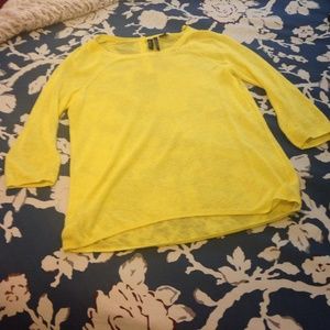 Bright Yellow Sweater top