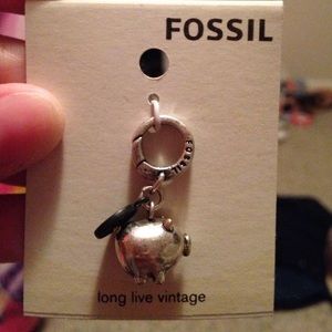 Fossil Piggy Bank Charm