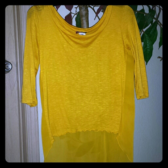Yellow HighLow Top - Picture 1 of 3