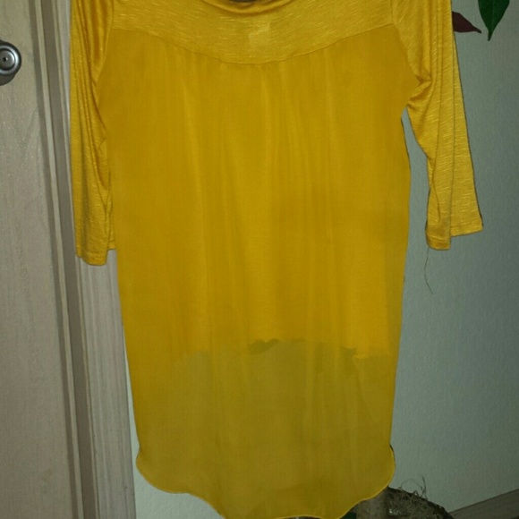 Yellow HighLow Top - Picture 2 of 3