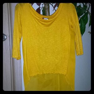 Yellow HighLow Top