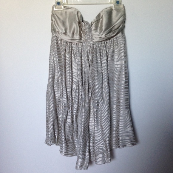 Silver animal print dress
