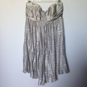 Silver animal print dress