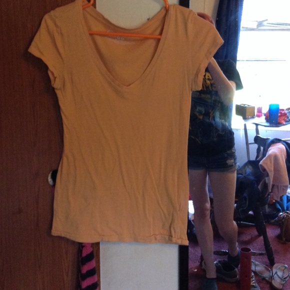 Aeropostale orange v neck