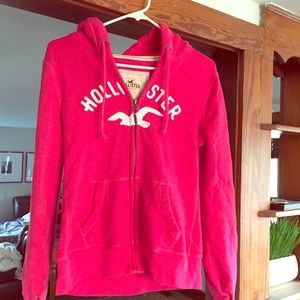 Hollister pink hoodie. Clean no stains.