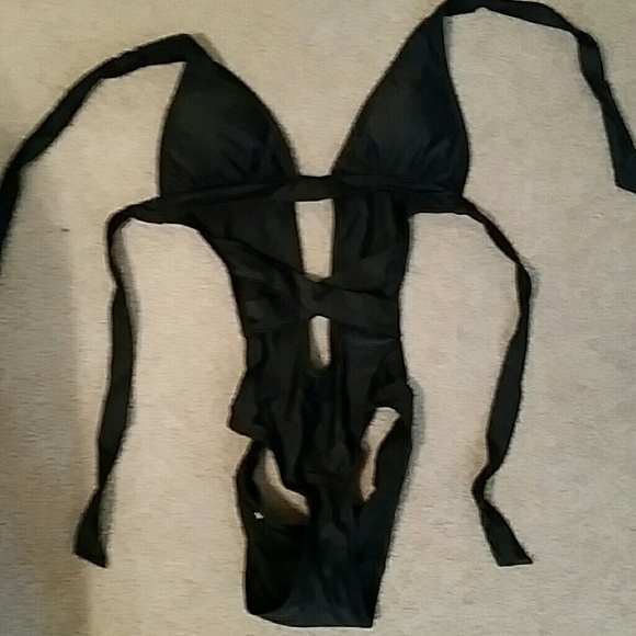 One piece black suit never worn