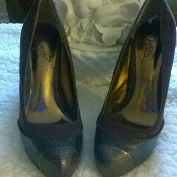 NWOT Carlos Santana Steel Toed heels