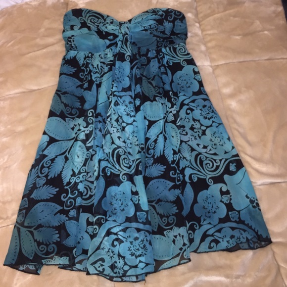 Floral Strapless Dress