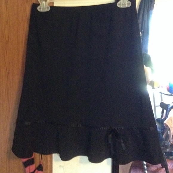 Cato black flowly skirt