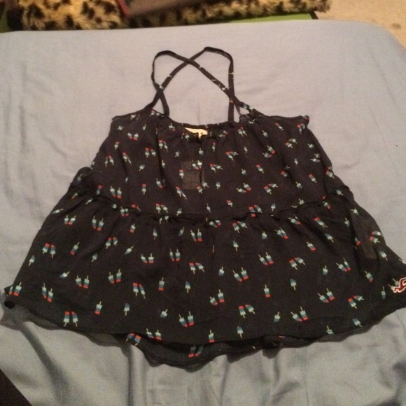 Navy sheer cami