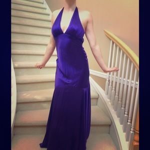 Silk Cache Floor Length Gown