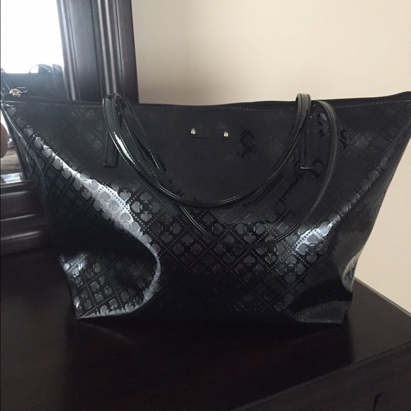 Authentic Black Patent Leather Kate Spade Tote
