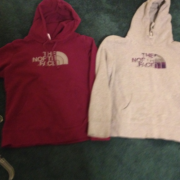 Two north face sweatshirts!!