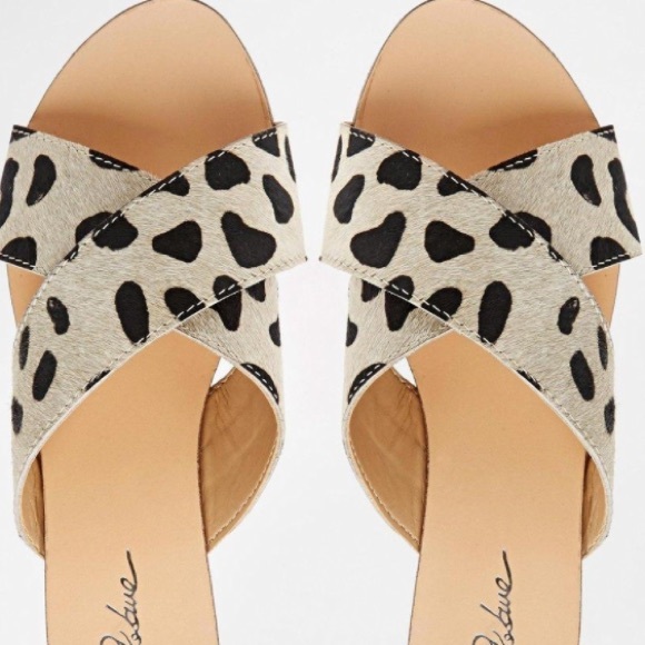 ASOS | Slip On Leopard Sandal | Size 7