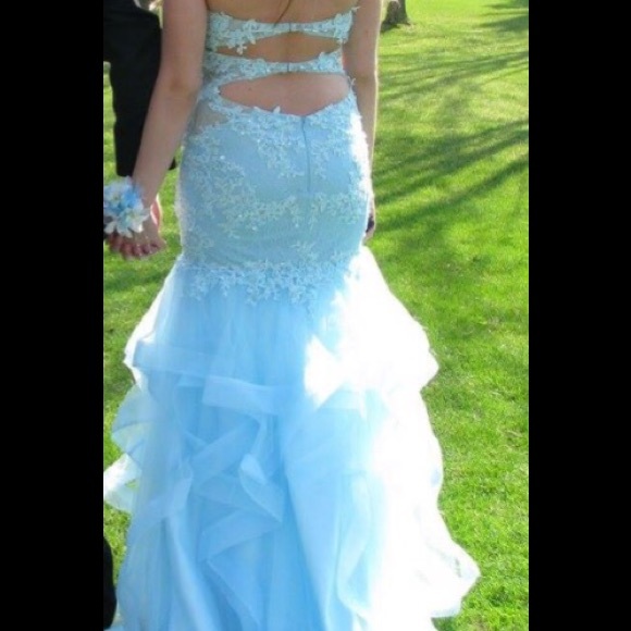 Baby blue prom dress - Picture 3 of 4