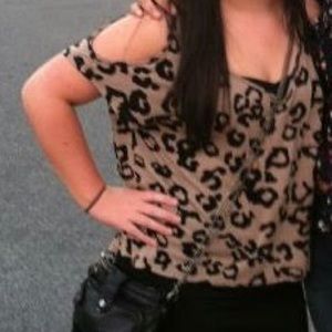 Cheetah print forever 21 top