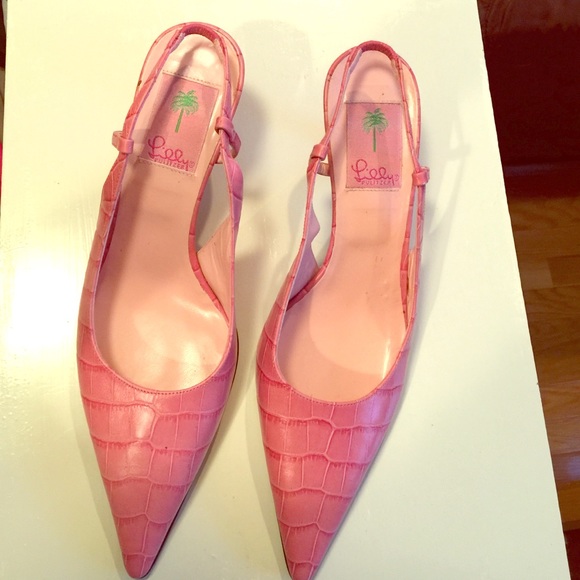 Lilly Pulitzer sz 8 shoes Made in Italy.  Like new