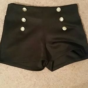 Black military shorts