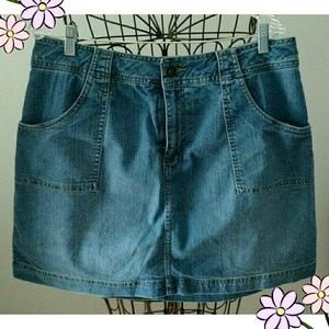 Denim Skort