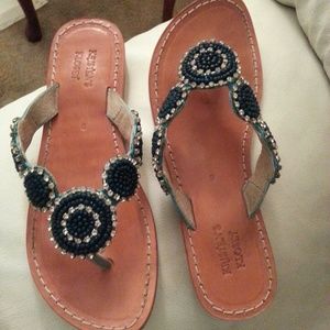 Sandals Blue  Turquoise. Like new.