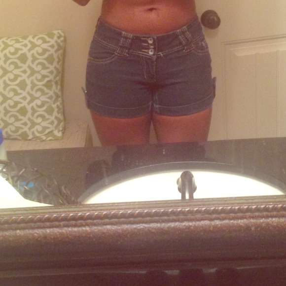 Denim shorts