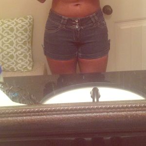 Denim shorts