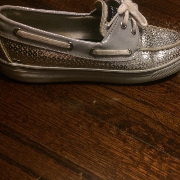 Sequined sperrys like new ! - Picture 3 of 3