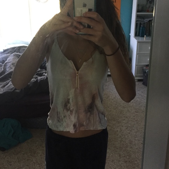 Urban outfitters zip tank top