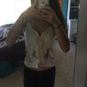 Urban outfitters zip tank top
