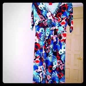 Hawaiian print dress